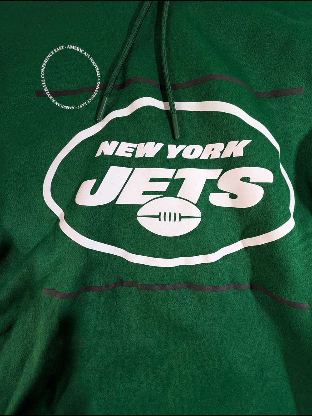 Nike Dry Fit New York Jets Green Pullover Hoodie - Picture 3 of 7